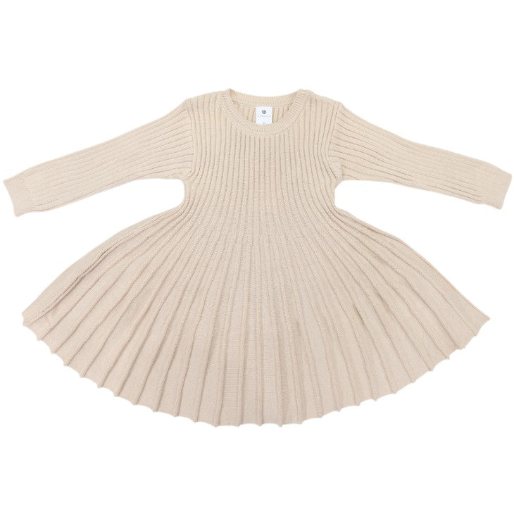 "Korango" - Swing Knit Dress - Beige