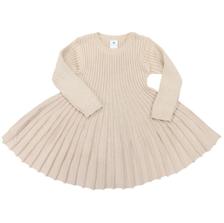 "Korango" - Swing Knit Dress - Beige