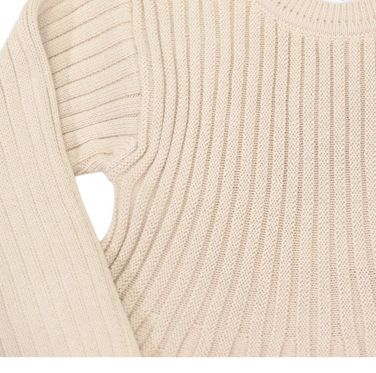 "Korango" - Swing Knit Dress - Beige