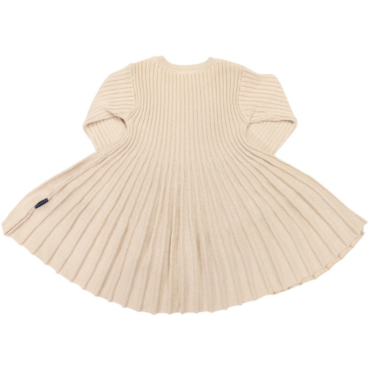 "Korango" - Swing Knit Dress - Beige
