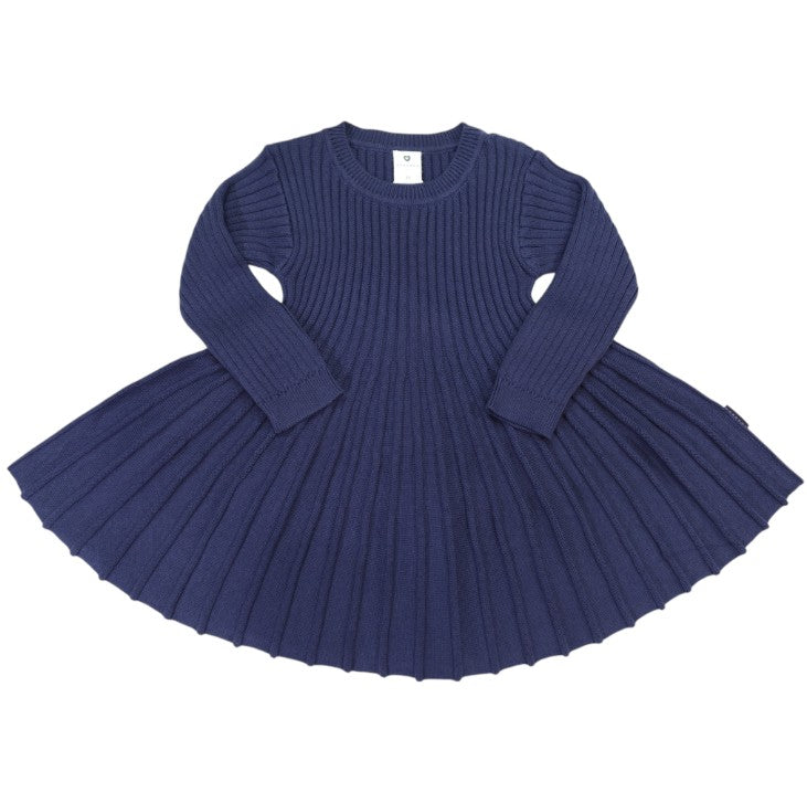"Korango" - Swing Knit Dress - Navy