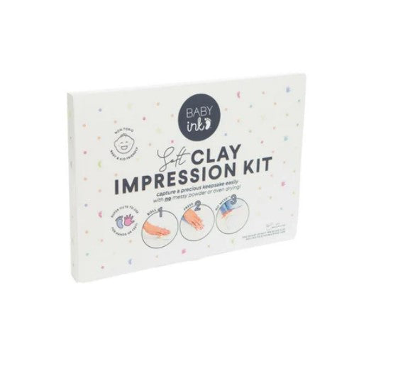 "Baby Ink" - Soft Clay Impression Kit - White