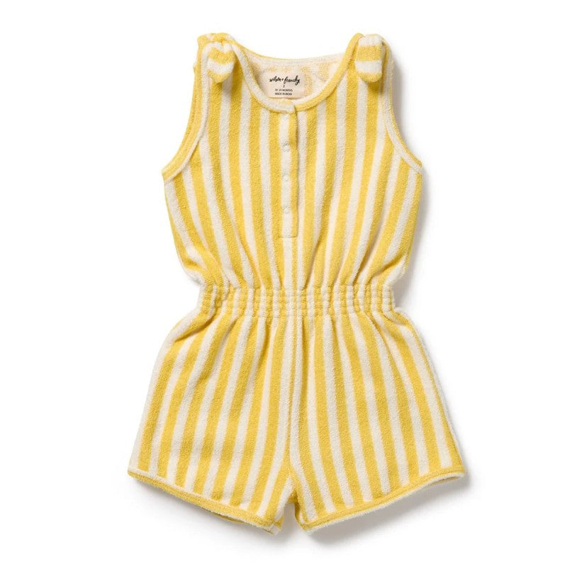 "Wilson & Frenchy" - Organic Terry Playsuit - Honey Wave
