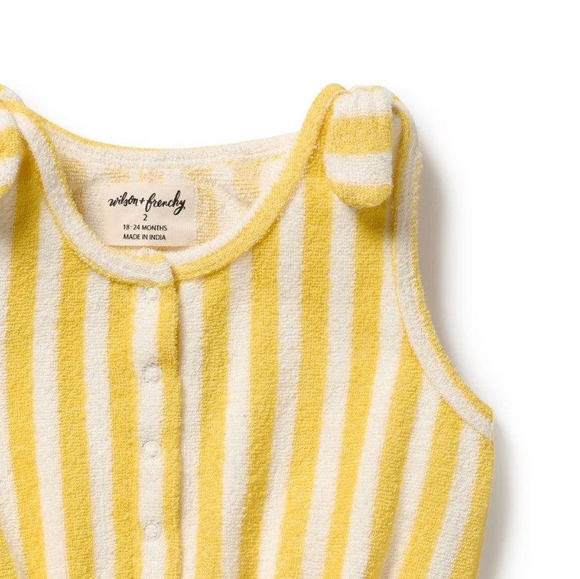 "Wilson & Frenchy" - Organic Terry Playsuit - Honey Wave
