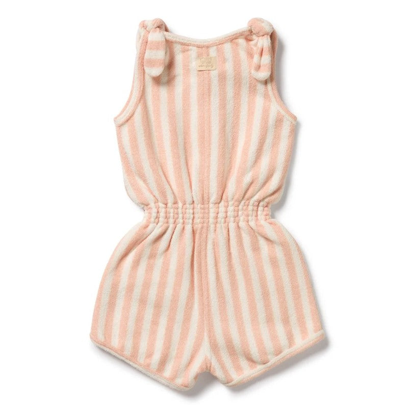 "Wilson & Frenchy" - Organic Terry Playsuit - Strawberry Wave