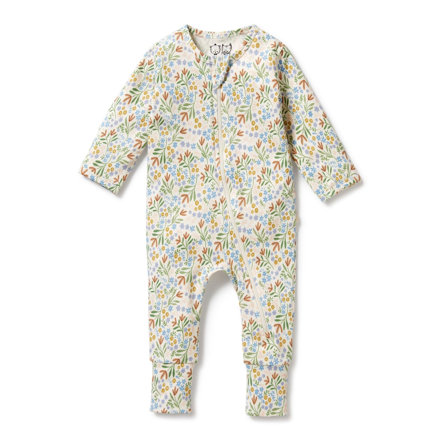 "Wilson & Frenchy" - Organic Zipsuit w/ Feet - Tinker