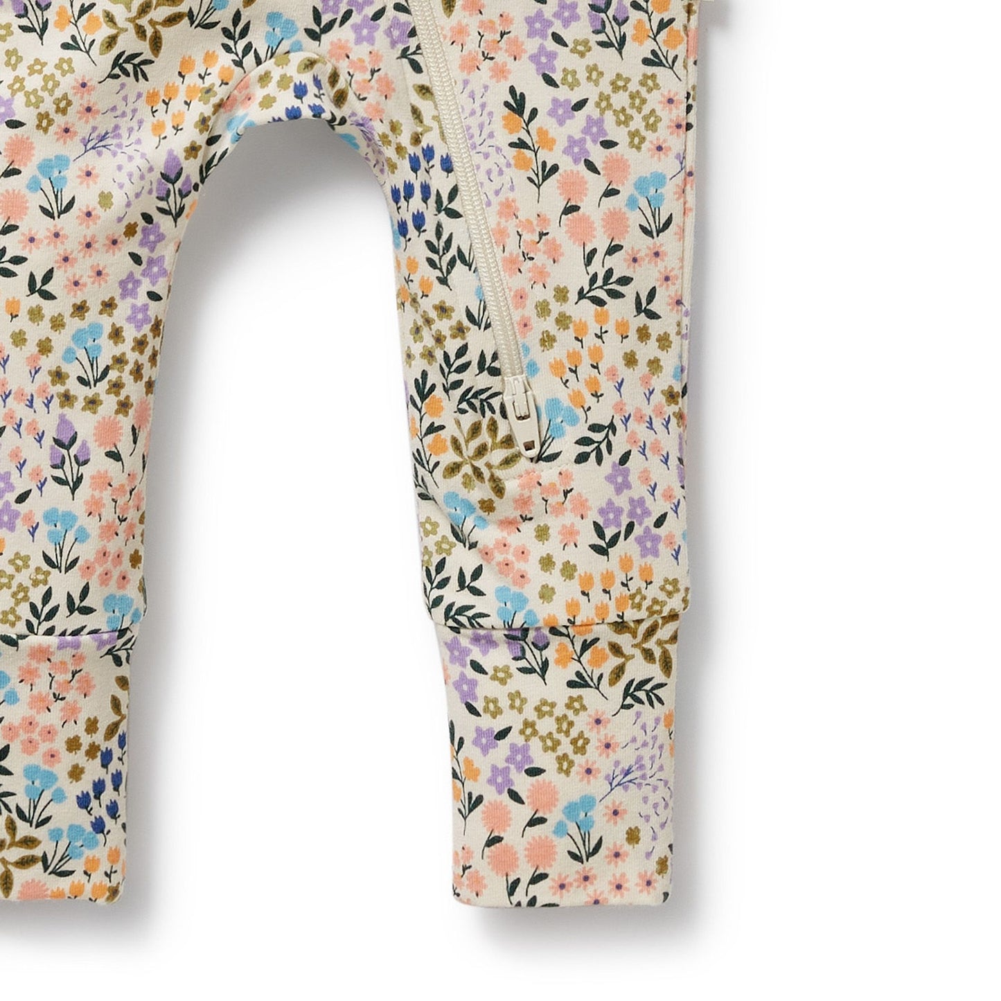 "Wilson & Frenchy" - Tiny Bloom Organic Zipsuit w/feet