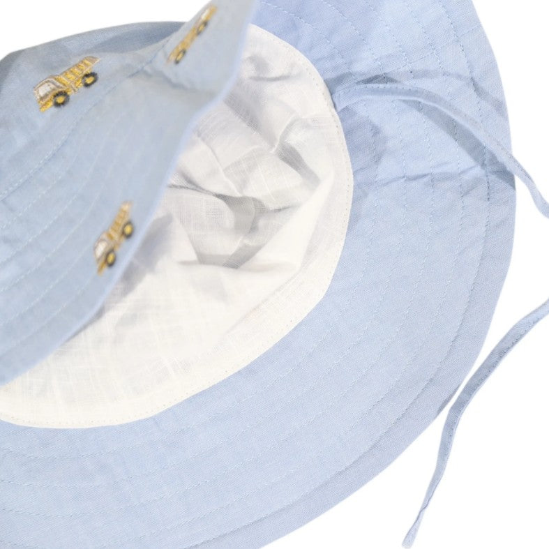 "Korango" - Embroidered Truck Sunhat - Light Blue