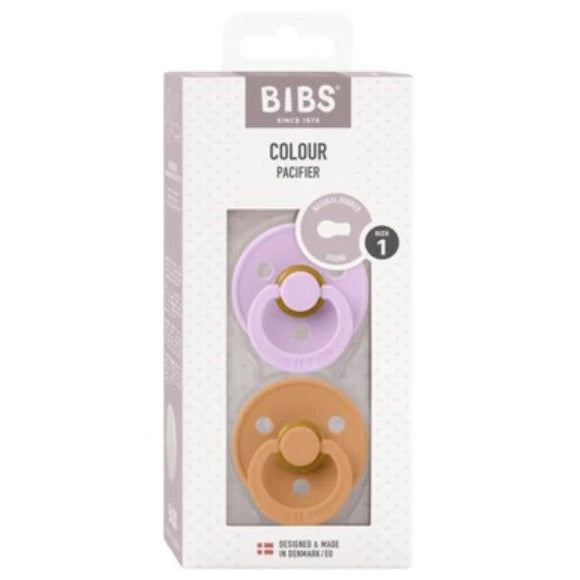 "BIBS" - Colour (Round) Range Pacifiers - Size 1