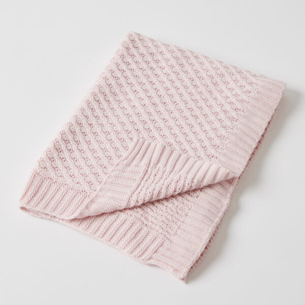 "Jiggle & Giggle" - Knitted Cotton Blanket