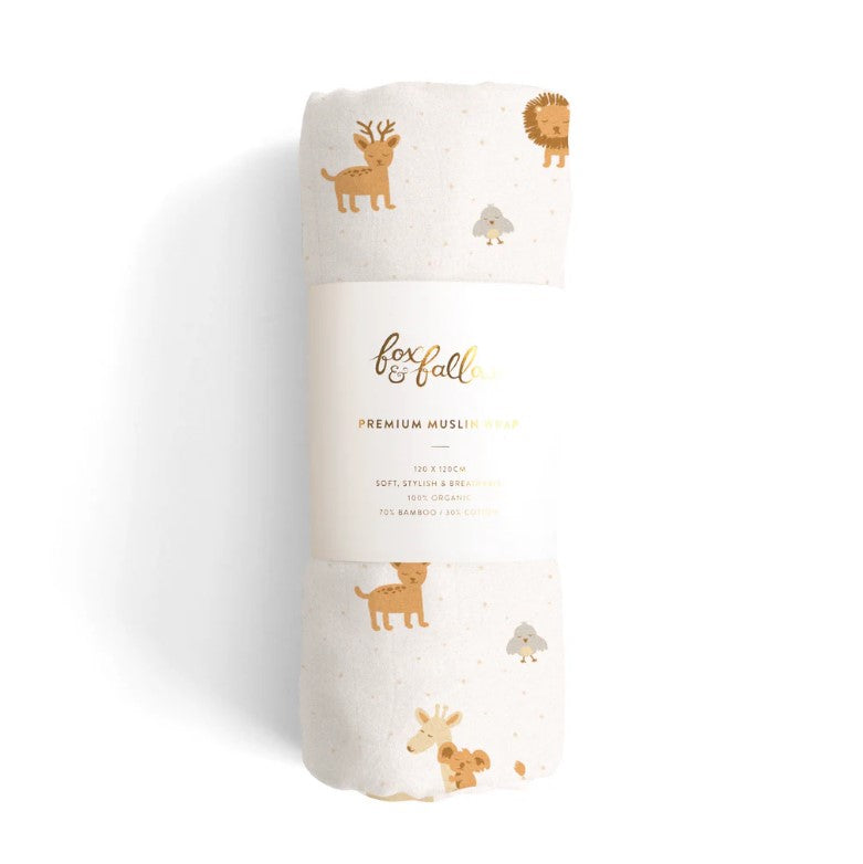 "Fox & Fallow" - Organic Muslin Swaddles