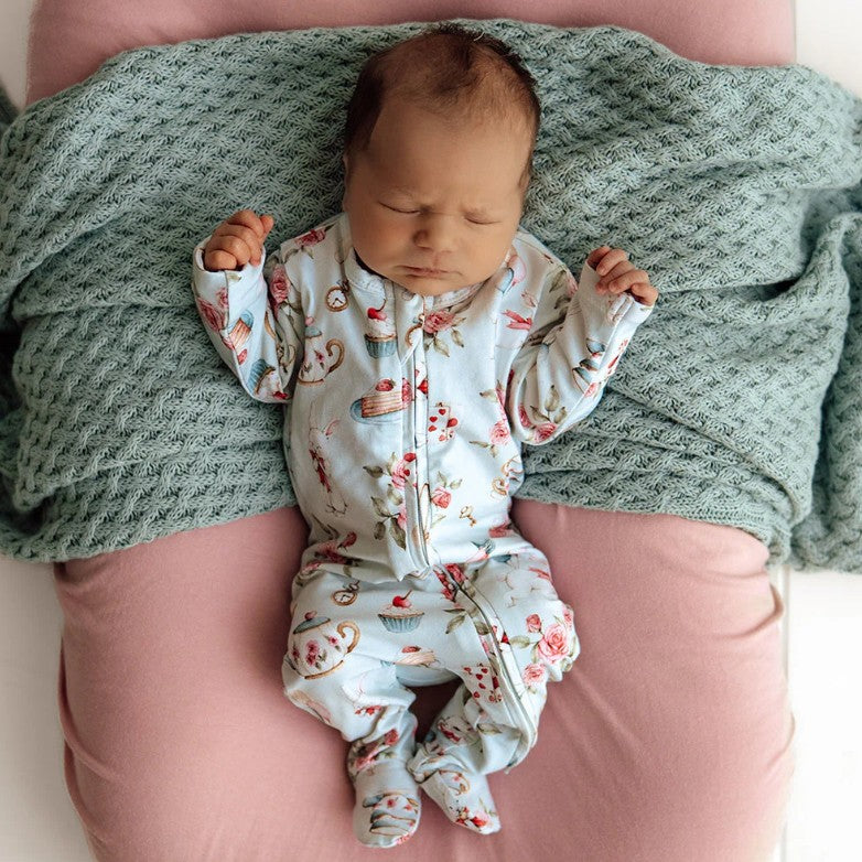 "Snuggle Hunny" - Sleepsuit - White Rabbit