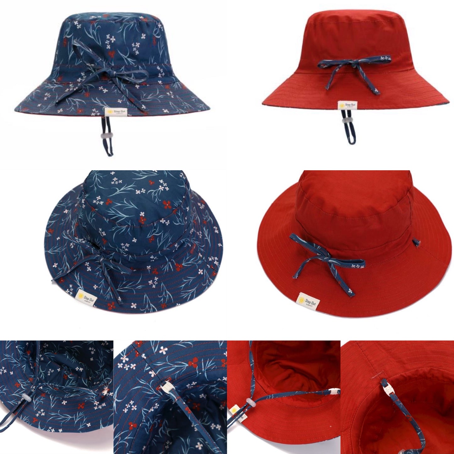 "Step Out Sunhat" - Reversible Sunhat