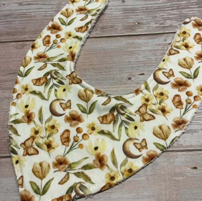 "Finished with a Kiss” - Handmade Baby Bibs