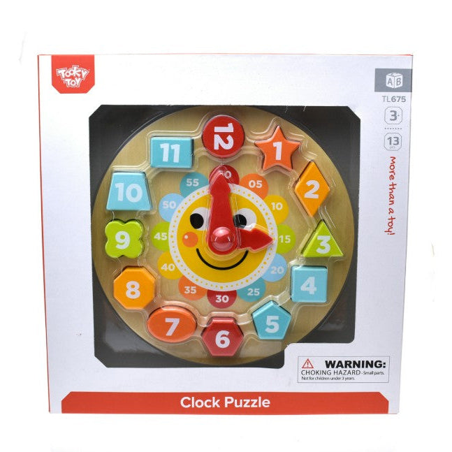 "Tooky Toys" - Wooden Clock Puzzle