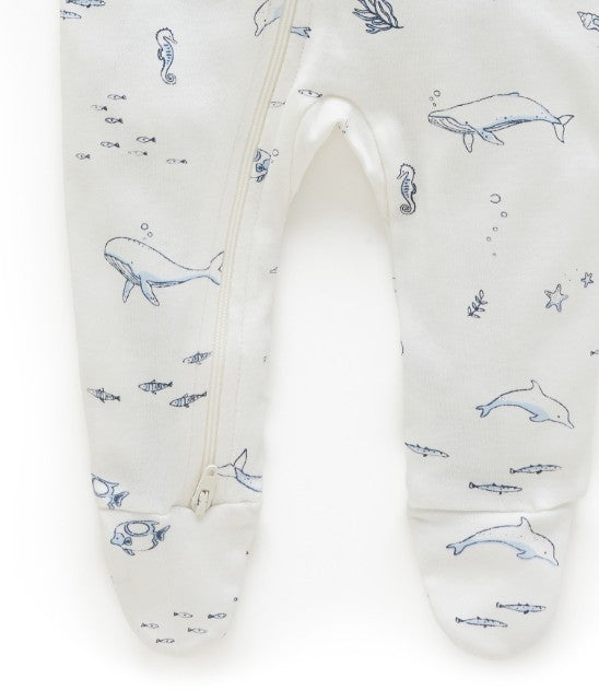 "Purebaby" - Premie Zip Growsuits (00000's)