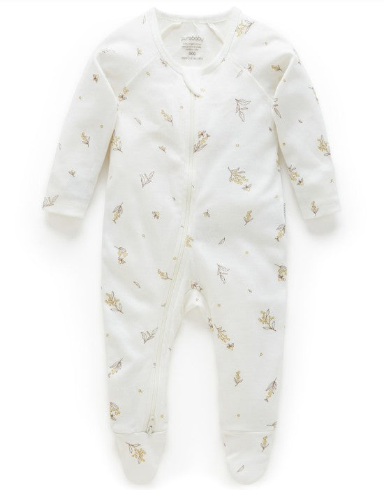 "Purebaby" - Premie Zip Growsuits (00000's)