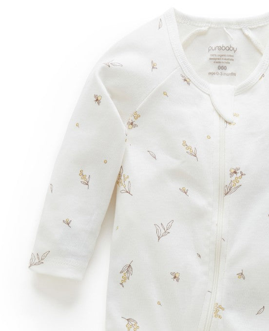 "Purebaby" - Premie Zip Growsuits (00000's)