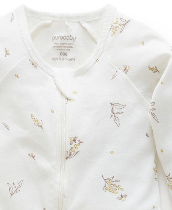 "Purebaby" - Premie Zip Growsuits (00000's)