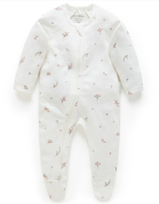 "Purebaby" - Premie Zip Growsuits (00000's)