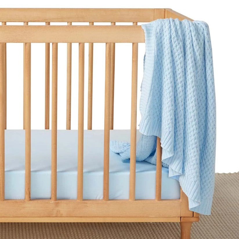 "Snuggle Hunny" - Diamond Knit Baby Blanket