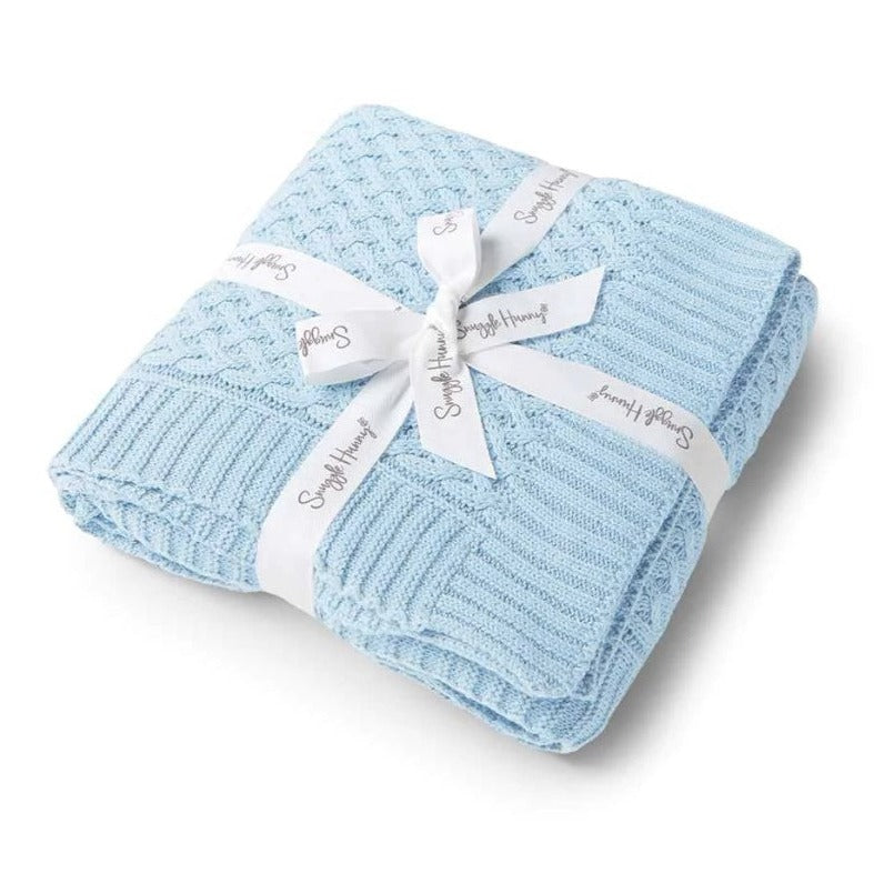 "Snuggle Hunny" - Diamond Knit Baby Blanket