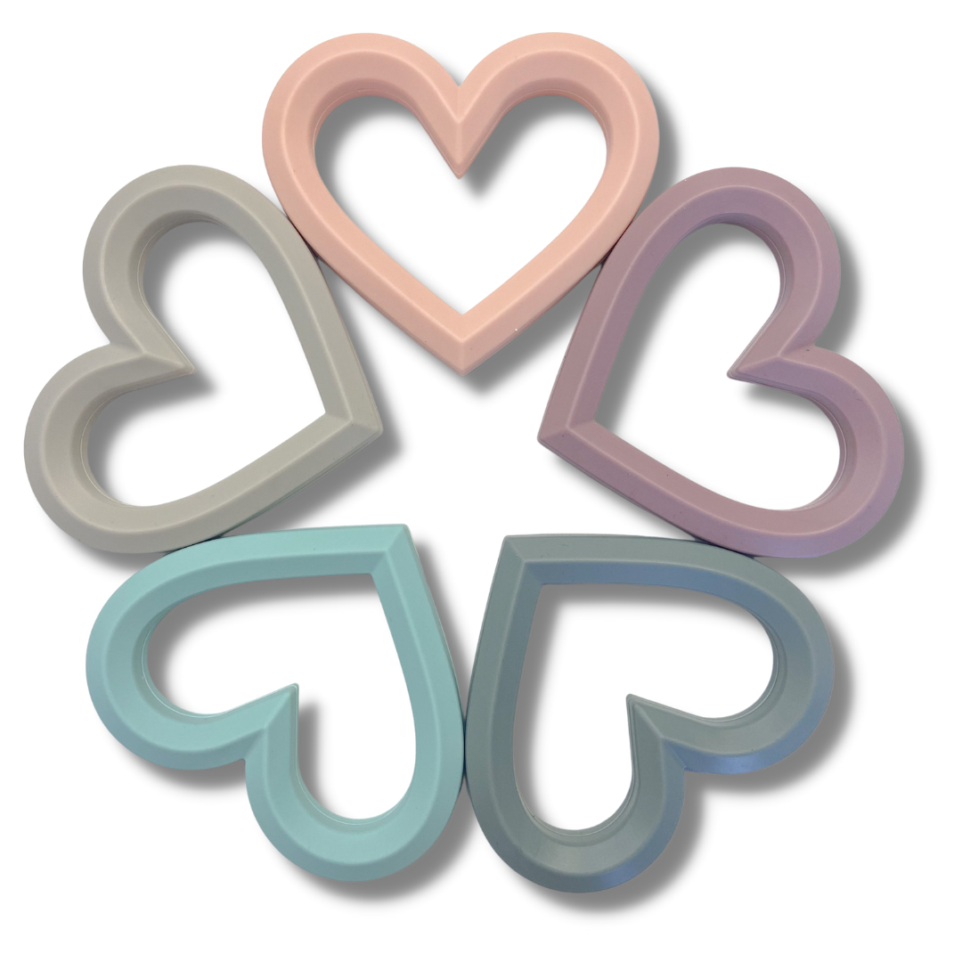 "Nature Bubz Adore Silicone Teethers" - Various colours