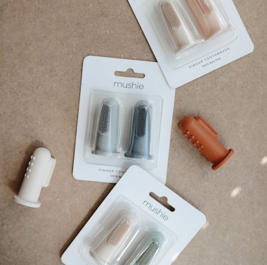 "Mushie" - Silicone Finger Toothbrush