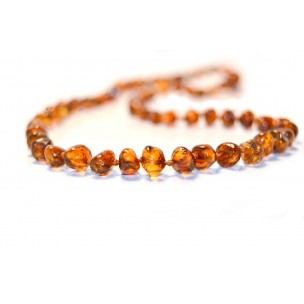 "Amber Teething Necklaces" - Polished Round