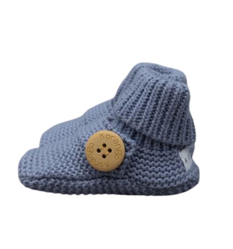 "Korango" - Knitted Button Booties