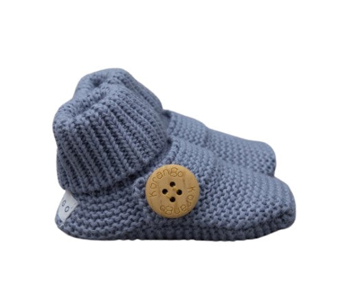 "Korango" - Knitted Button Booties