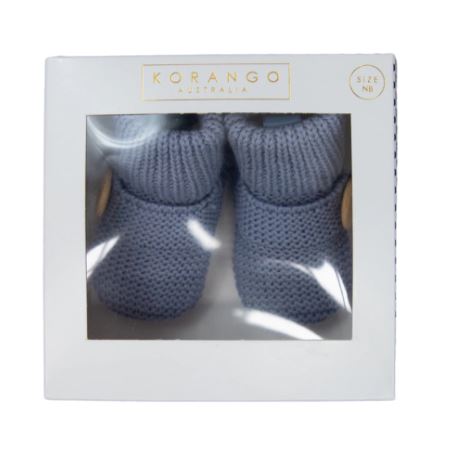 "Korango" - Knitted Button Booties