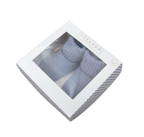 "Korango" - Knitted Button Booties