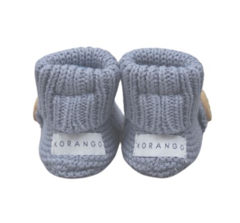 "Korango" - Knitted Button Booties