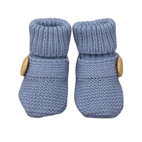 "Korango" - Knitted Button Booties