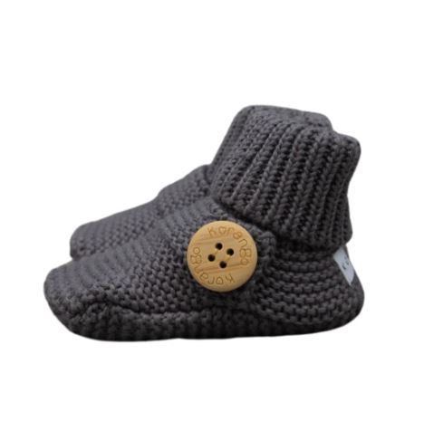 "Korango" - Knitted Button Booties