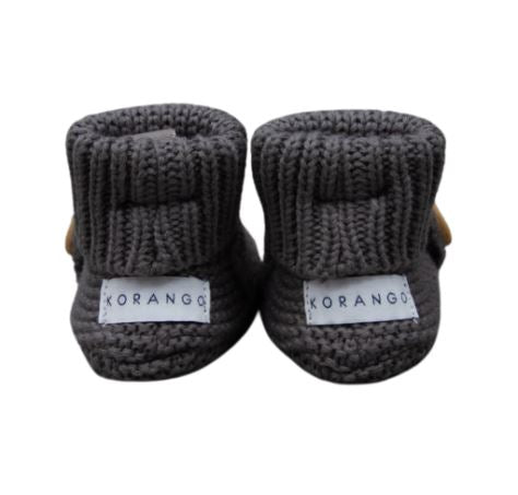 "Korango" - Knitted Button Booties