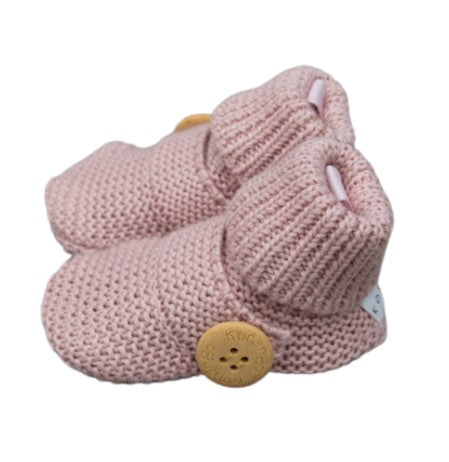 "Korango" - Knitted Button Booties