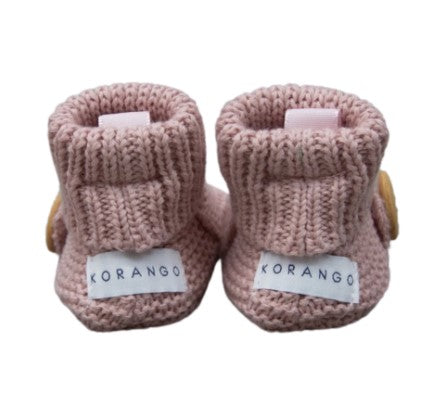 "Korango" - Knitted Button Booties