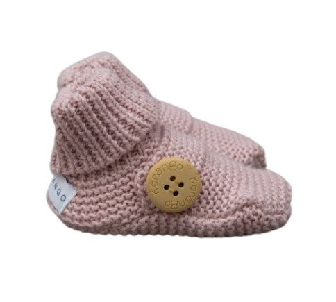 "Korango" - Knitted Button Booties
