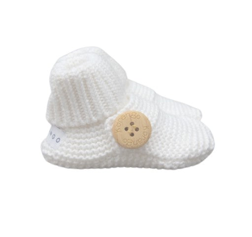 "Korango" - Knitted Button Booties
