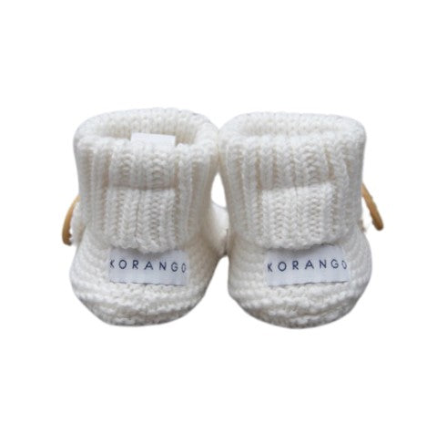 "Korango" - Knitted Button Booties