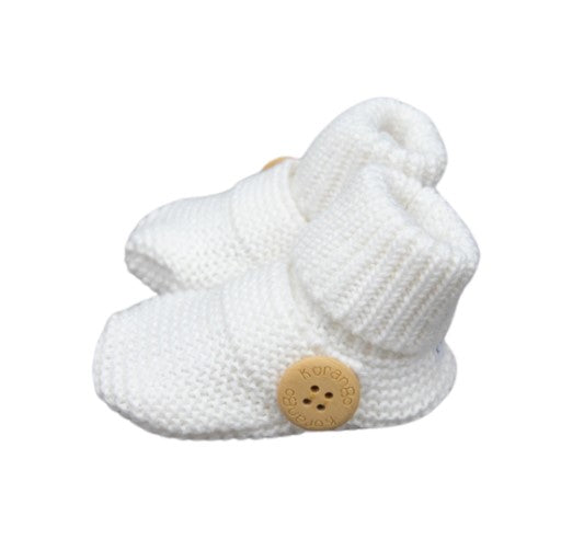 "Korango" - Knitted Button Booties