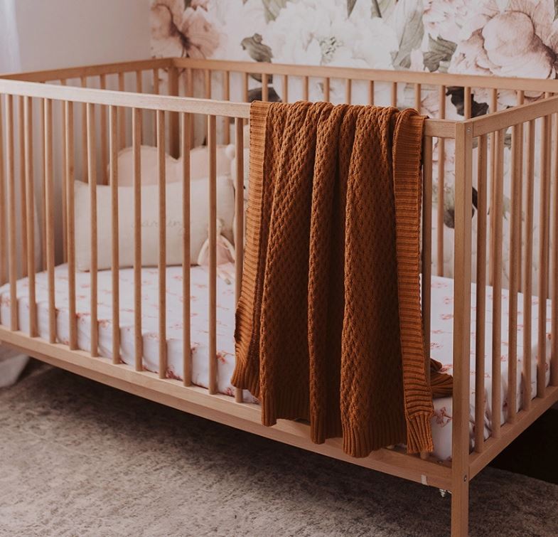 "Snuggle Hunny" - Diamond Knit Baby Blanket