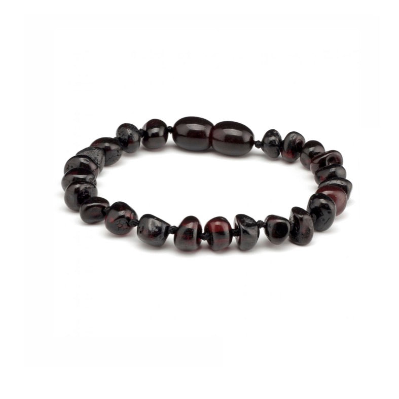 "Amber Teething Bracelets" - Polished Round