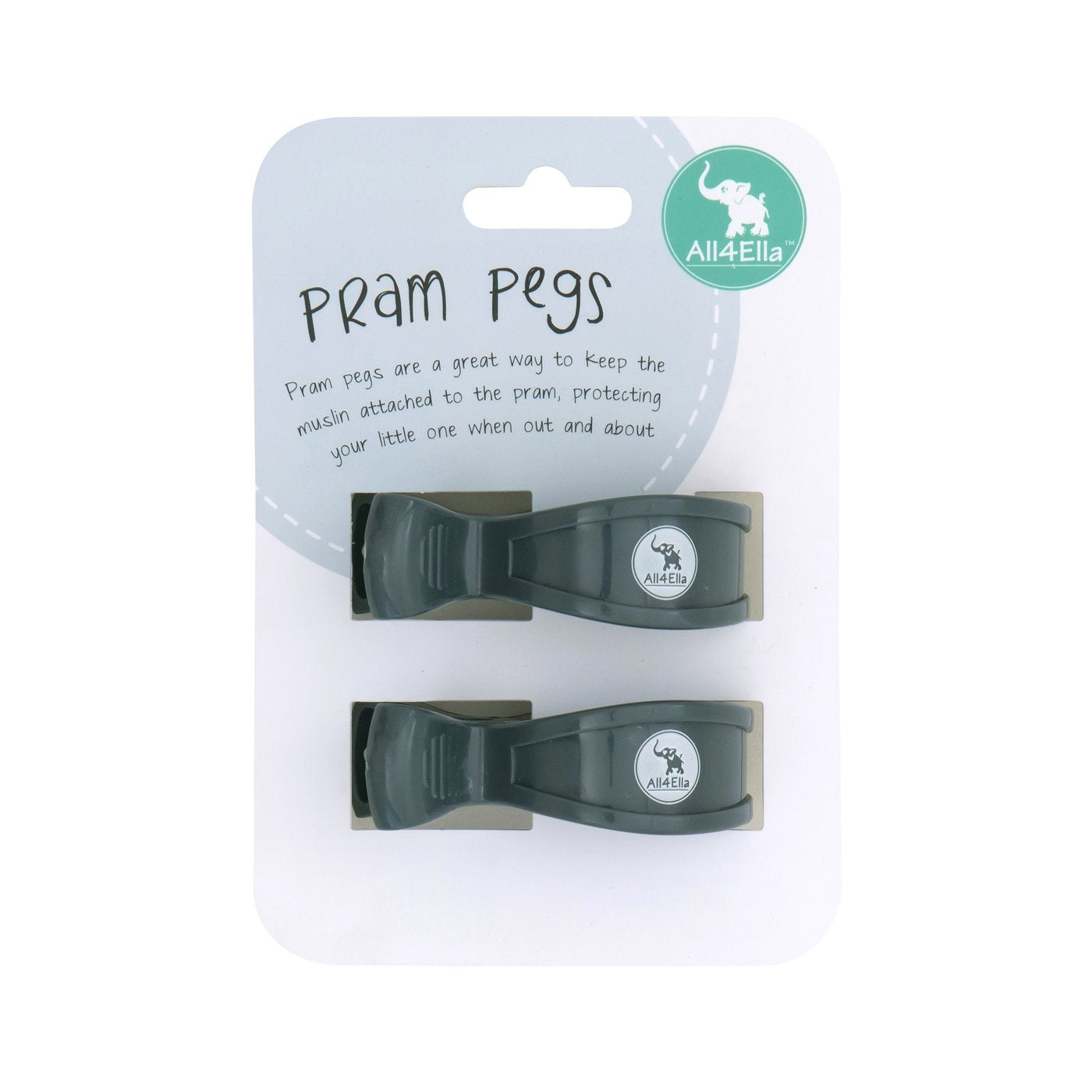 "All4Ella" - Pram Pegs - 2 Pack