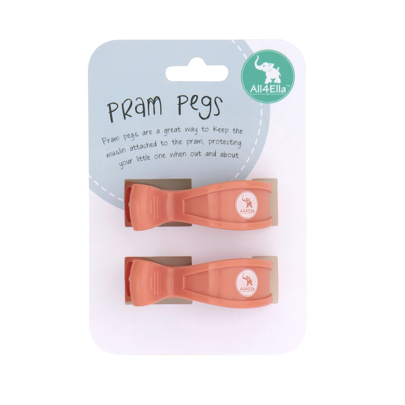 "All4Ella" - Pram Pegs - 2 Pack