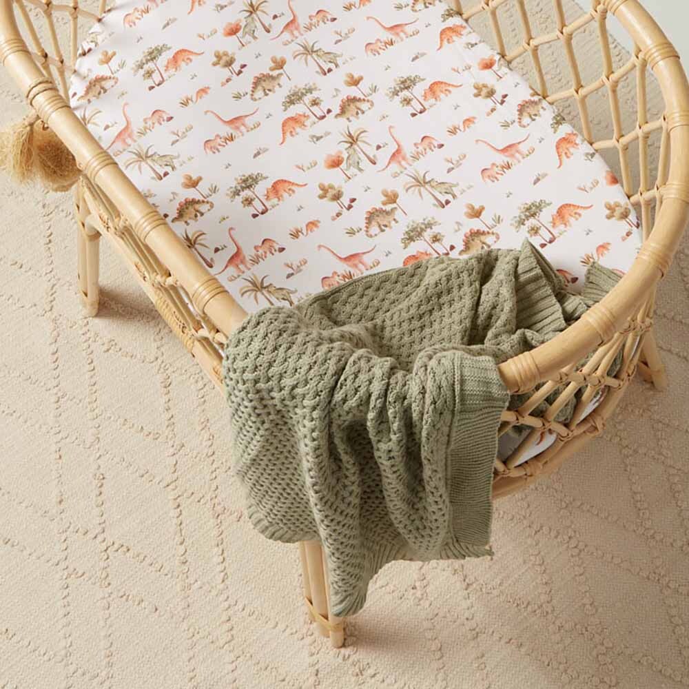 "Snuggle Hunny" - Diamond Knit Baby Blanket