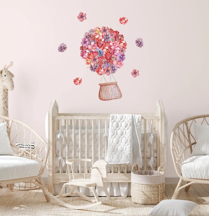 "Polka Prints" - Floral Hot Air Balloons