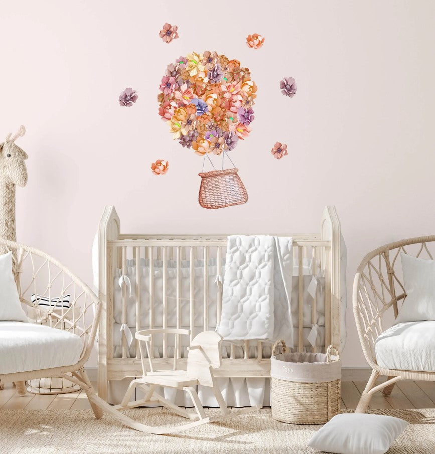 "Polka Prints" - Floral Hot Air Balloons